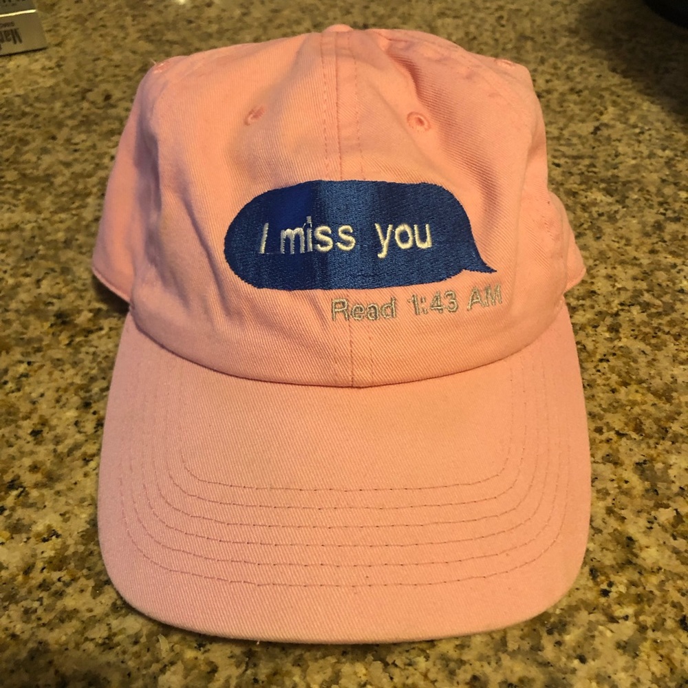 Pink Dad Hat " Left on Read " snapback